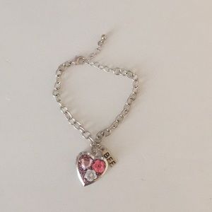 Pink locket bracelet
